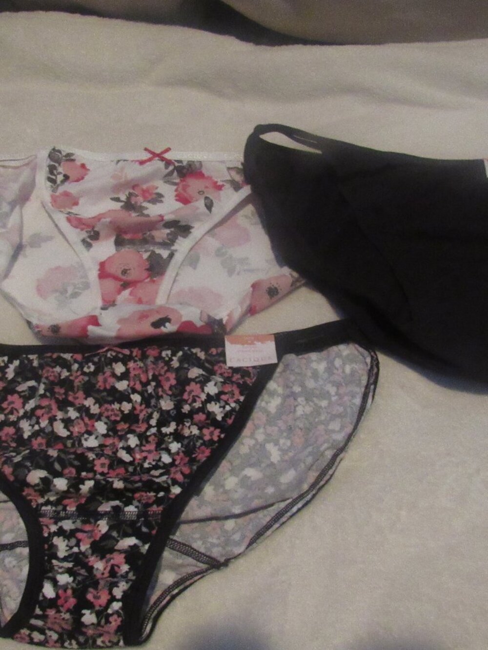 Cacique Lot of 3 Cotton Stiring Bikini Bottoms  Size 14/16 NWT